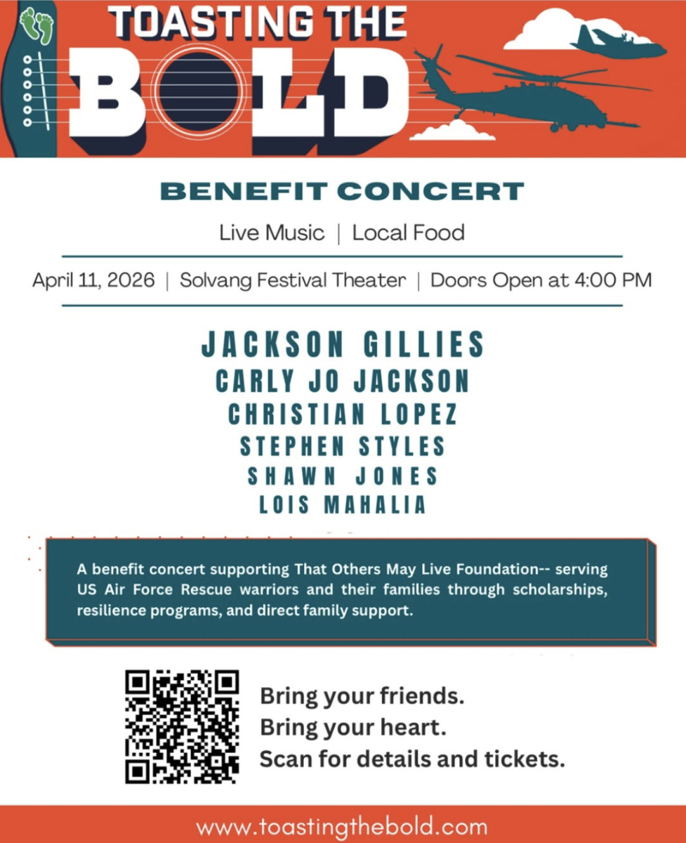 Toasting the Bold | Benefit Concert in Solvang | Apr. 11, 2026, at